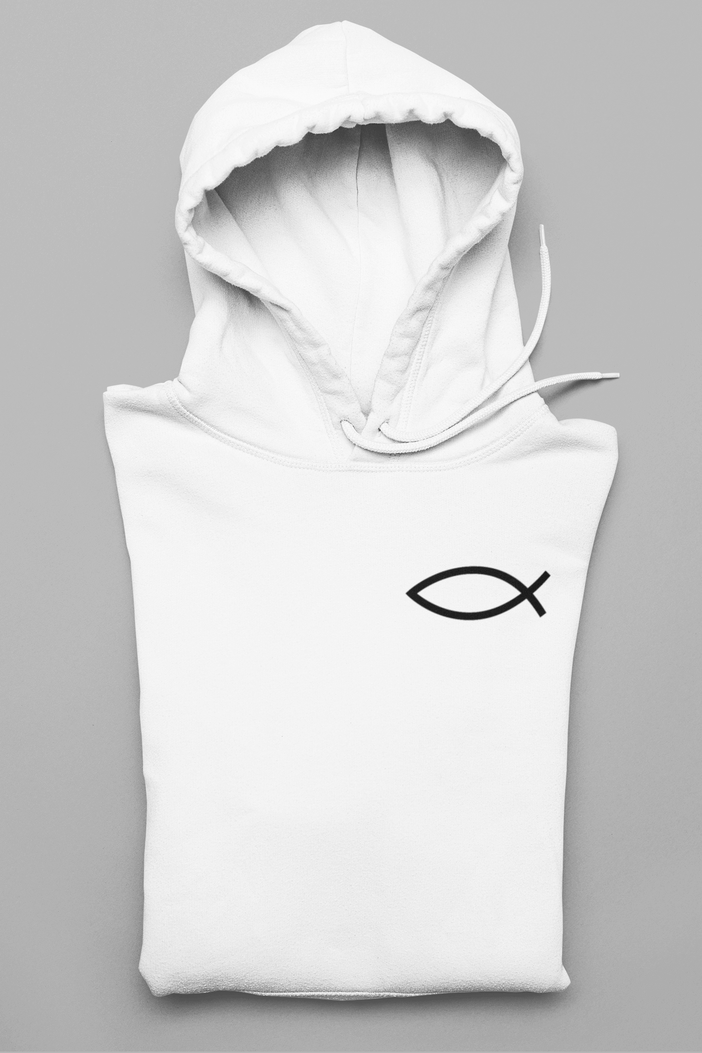 Eucharistischer Fisch Herren Hoodie