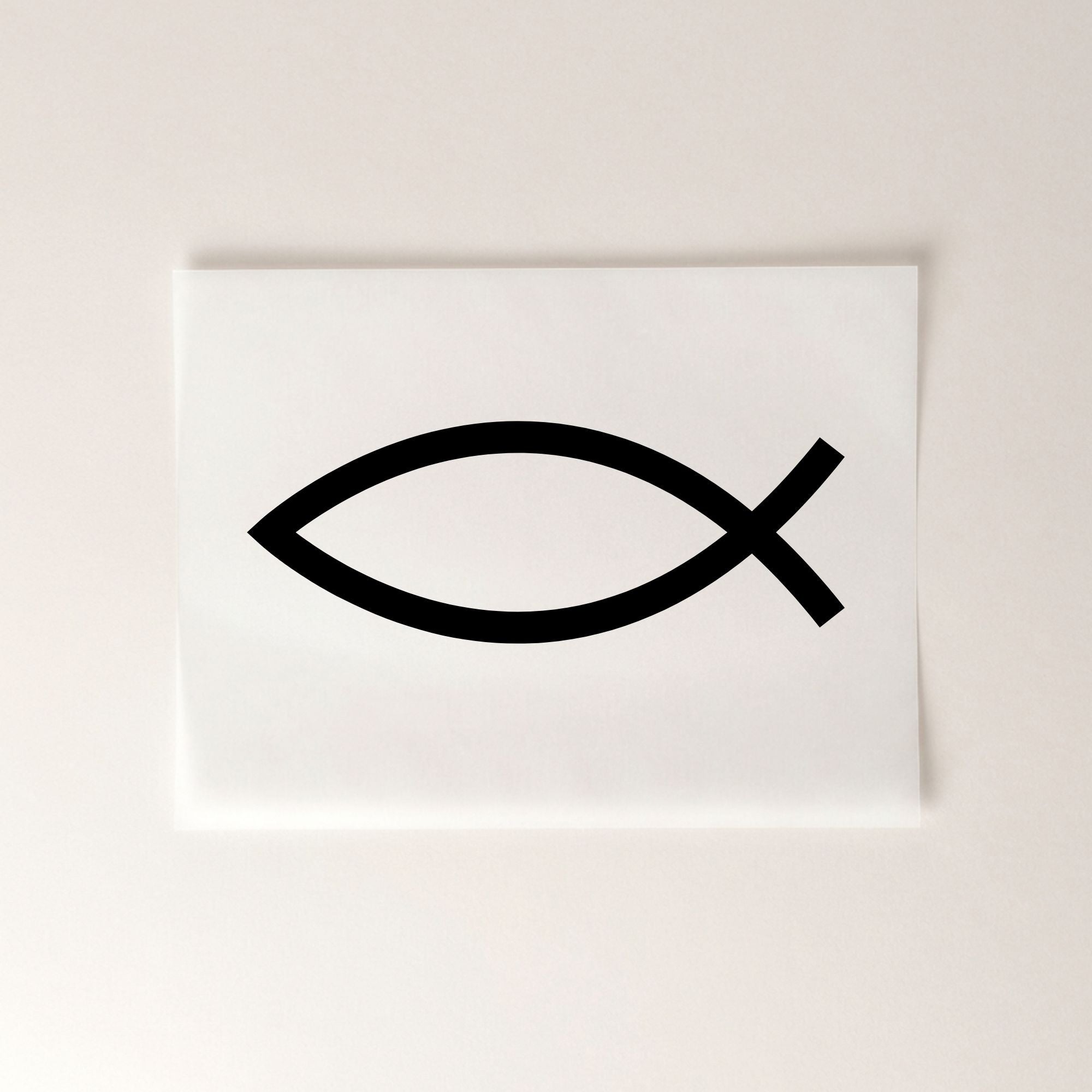 EucharistischerFisch Bügelbild | 8 cm breit