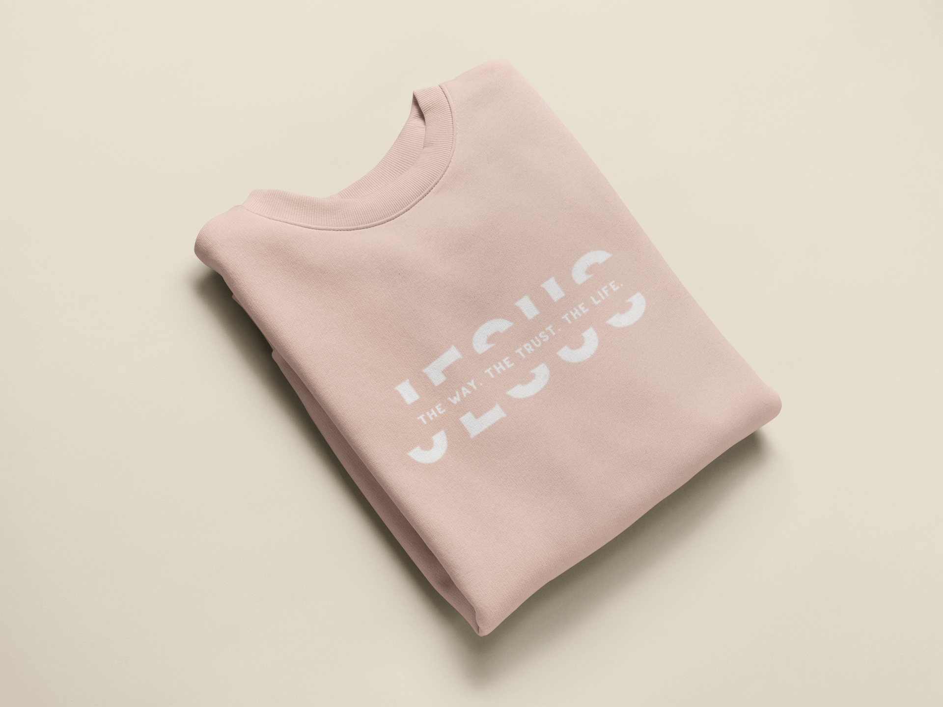 Jesus-the way. the trust. the life Damen Sweatshirt