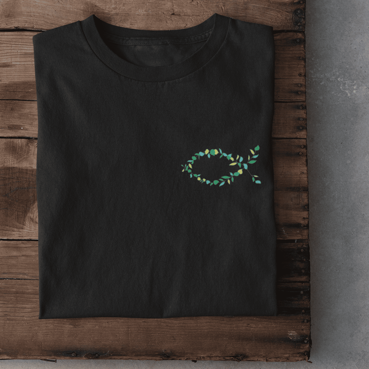 Eucharistischer Fisch Pflanzen -Damen Tshirt