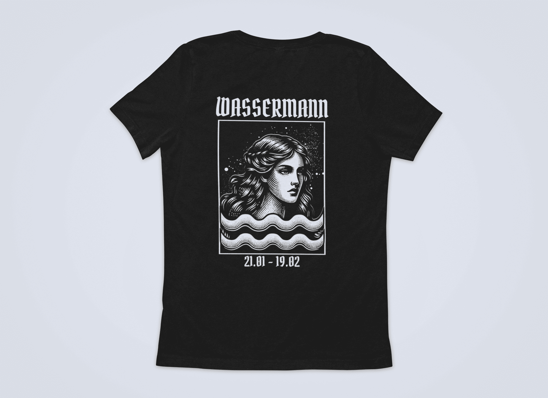 Sternzeichen Wassermann Backprint - Herren T-Shirt