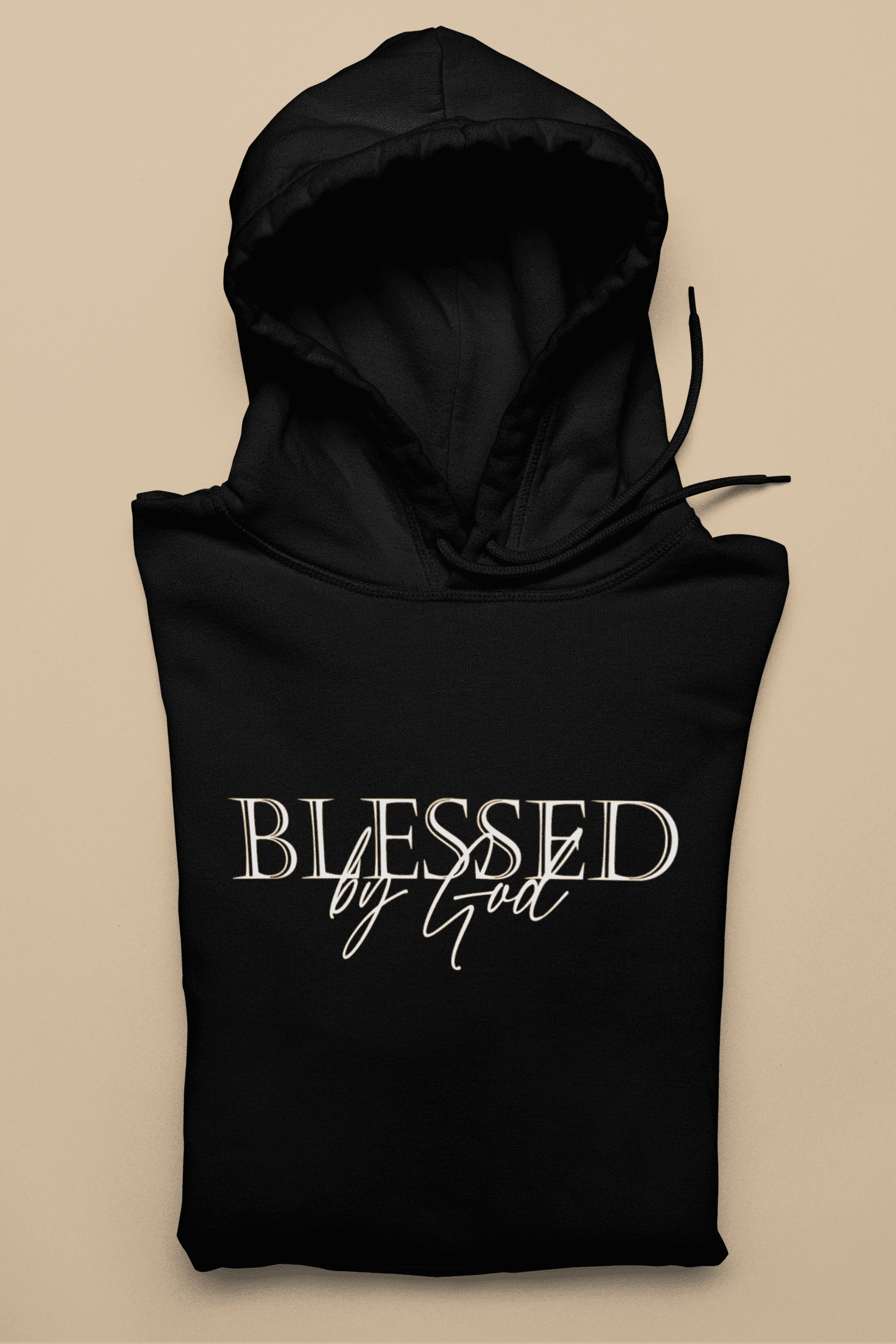 Christlicher Herren Hoodie „Blessed by God“ – Faith Streetwear