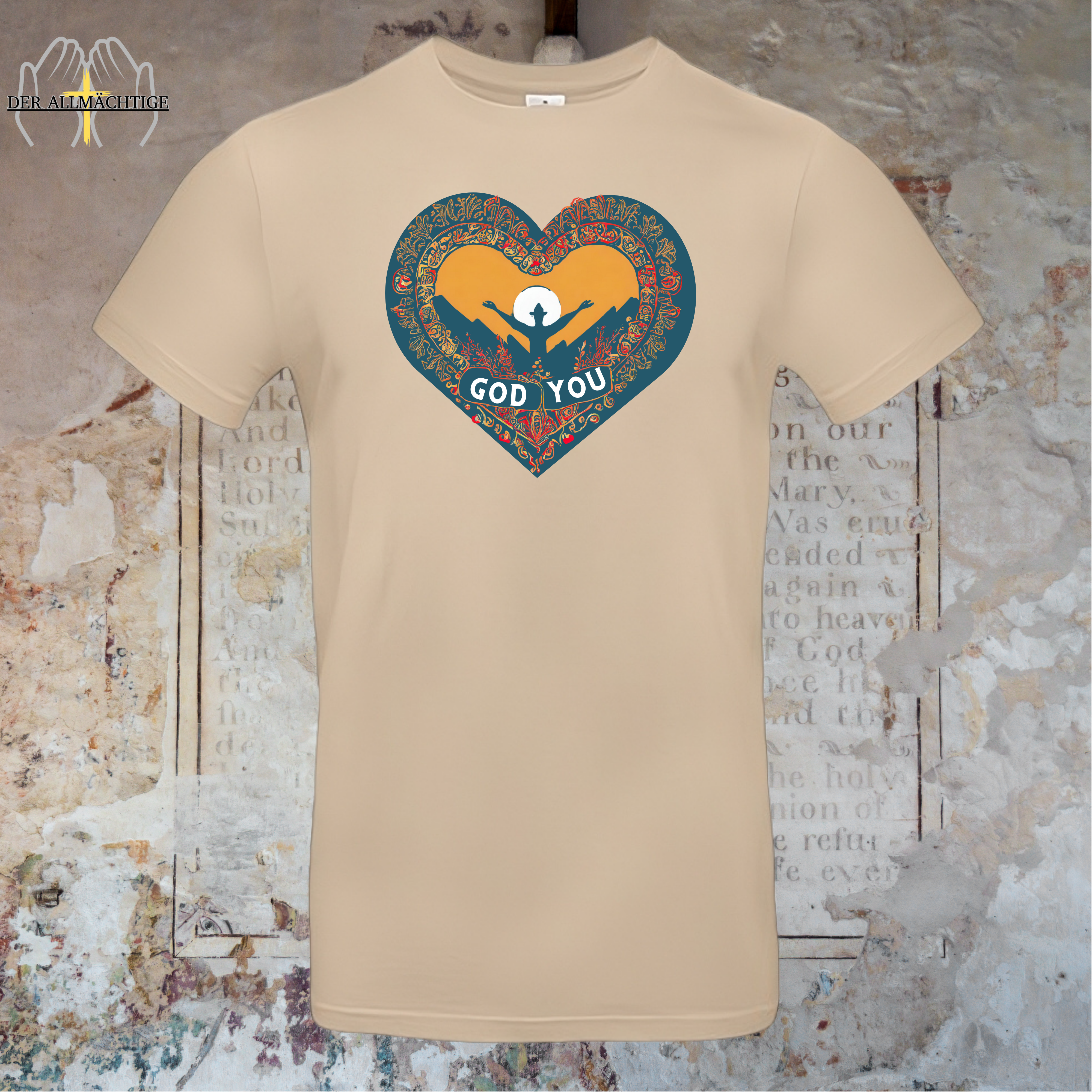 God Loves You Herren Tshirt