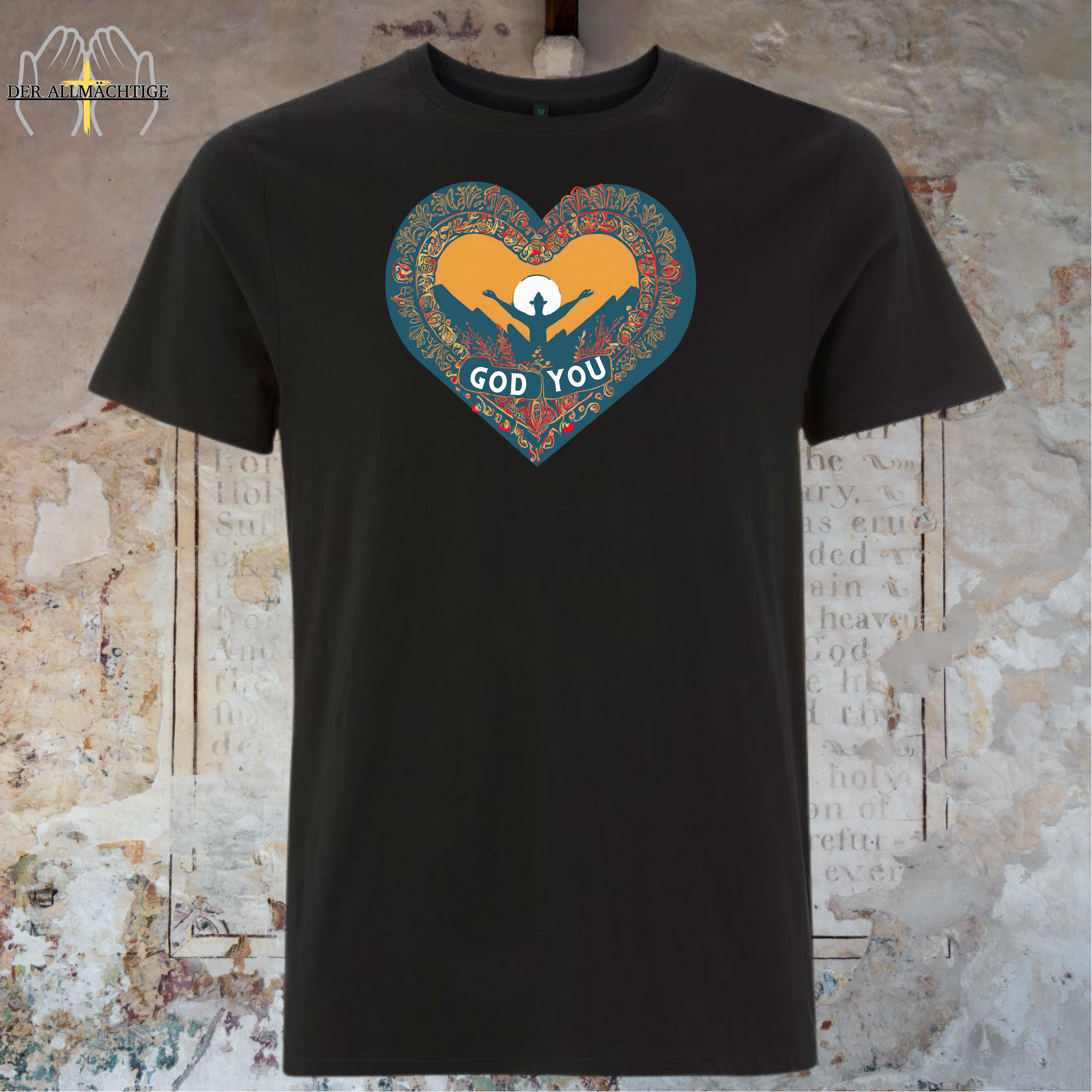God Loves You Damen Tshirt