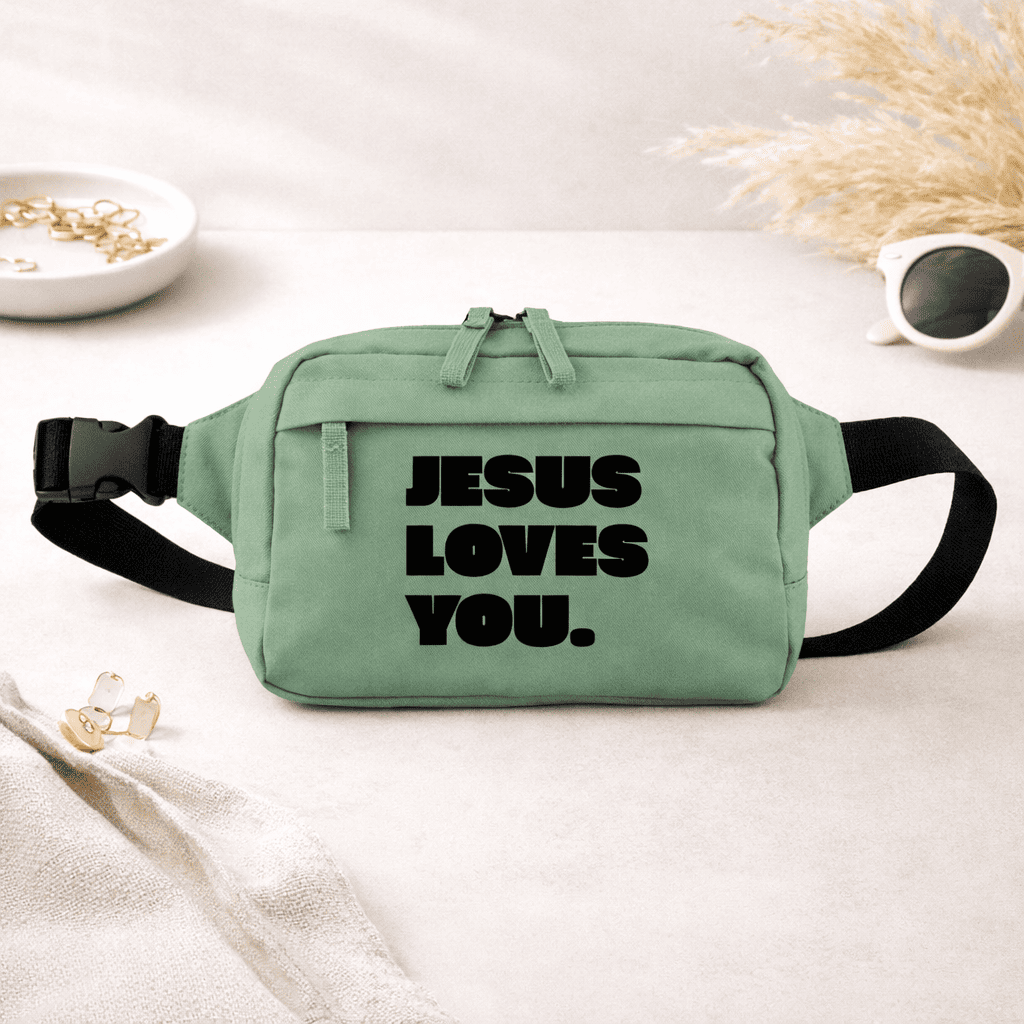 Bauchtasche „Jesus Loves You“ | Christliches Accessoire mit Botschaft