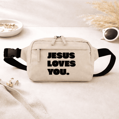 Bauchtasche „Jesus Loves You“ | Christliches Accessoire mit Botschaft