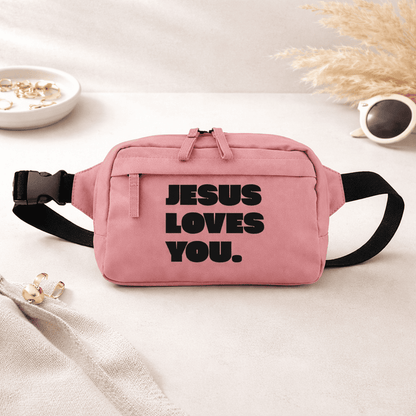 Bauchtasche „Jesus Loves You“ | Christliches Accessoire mit Botschaft