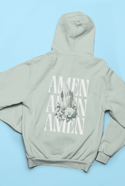 Christlicher Damen Hoodie „Amen“ – Statement Rückenprint
