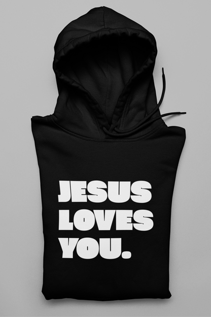 Christlicher Hoodie Damen „Jesus Loves You“ | Hoodie mit Liebe & Glaube