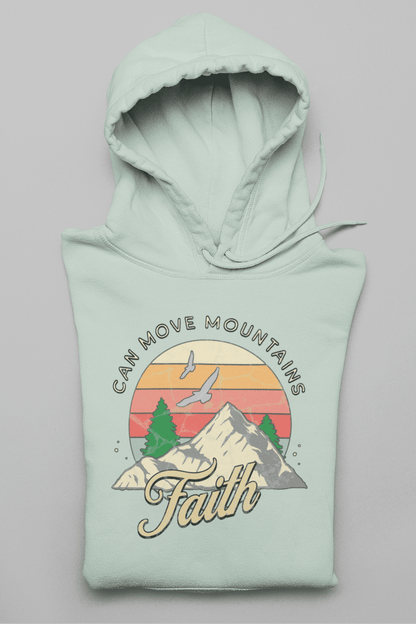 Christlicher Herren Hoodie „Faith Can Move Mountains“ – Faith Based