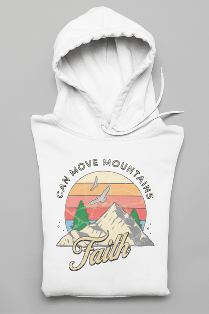 Christlicher Herren Hoodie „Faith Can Move Mountains“ – Faith Based