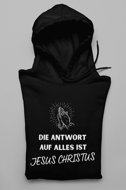 Die Antwort auf alles ist Jesus Damen Hoodie