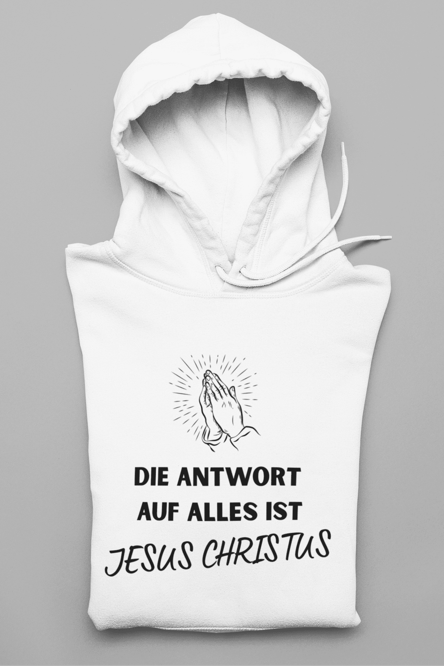 Die Antwort auf alles ist Jesus Damen Hoodie