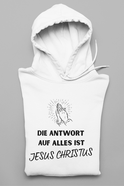 Die Antwort auf alles ist Jesus Damen Hoodie