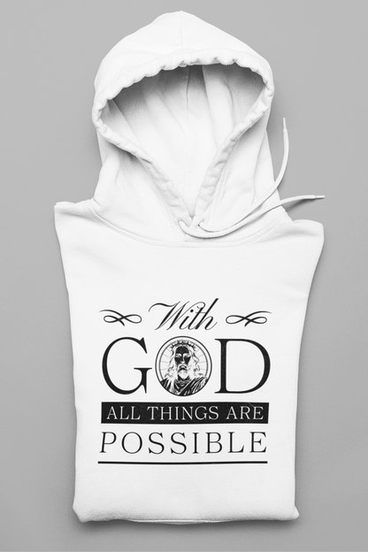 With God all Things are possible Herren Hoodie