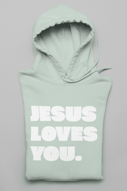 Christlicher Hoodie Damen „Jesus Loves You“ | Hoodie mit Liebe & Glaube