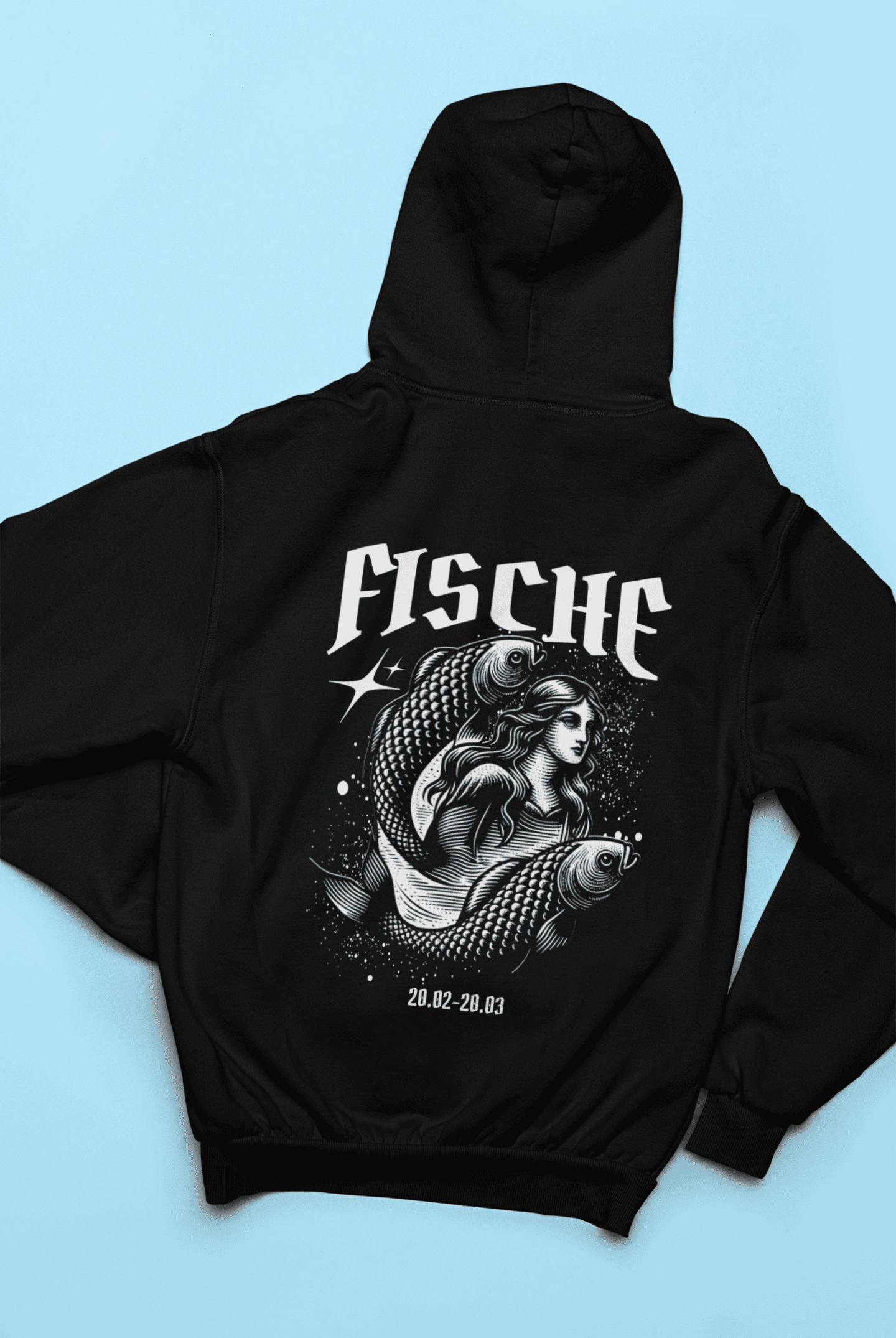 Sternzeichen Fische Backprint - Damen Hoodie