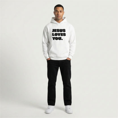 Christlicher Hoodie Herren „Jesus Loves You“ | Hoodie mit christlicher Botschaft