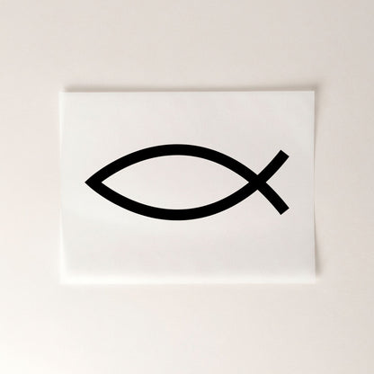 EucharistischerFisch Bügelbild | 8 cm breit