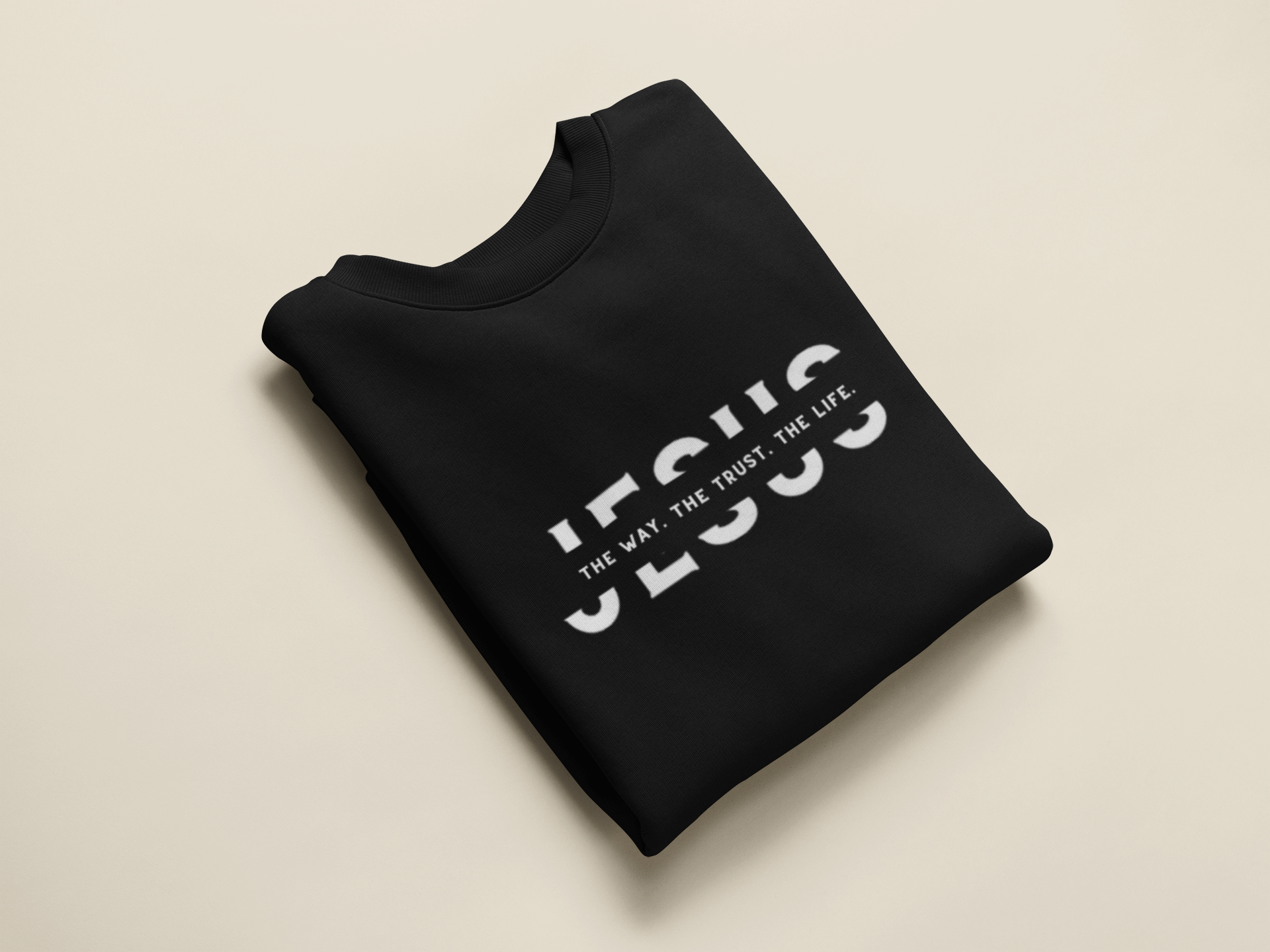 Jesus-the way. the trust. the life Herren Sweatshirt