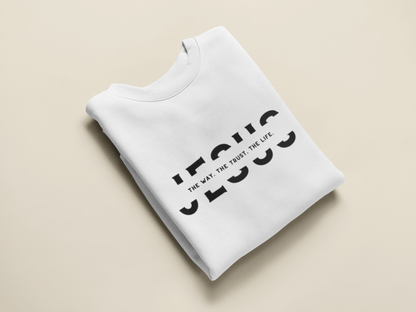 Jesus-the way. the trust. the life Herren Sweatshirt