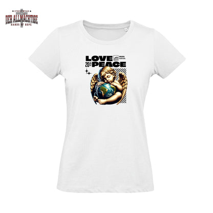 Peace & Love Damen Tshirt