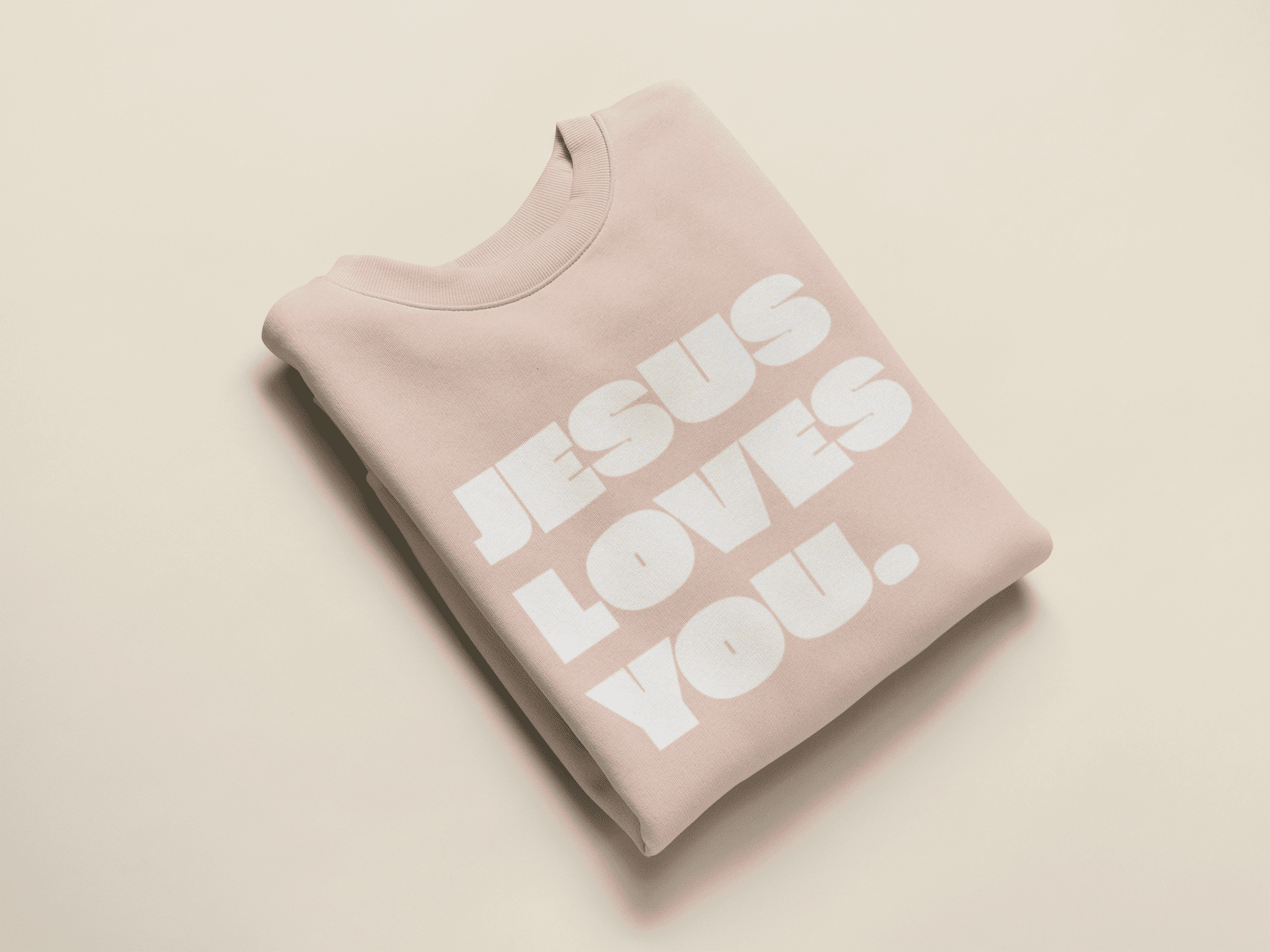 Christliches Sweatshirt Damen „Jesus Loves You“ | Pullover mit Liebe & Glaube