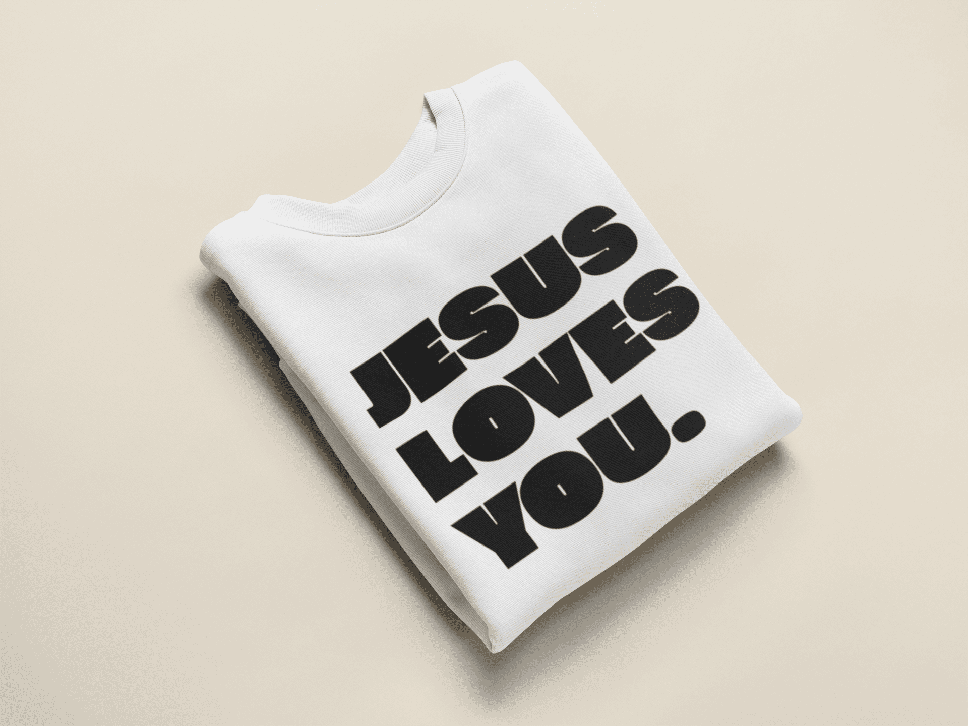 Christliches Sweatshirt Damen „Jesus Loves You“ | Pullover mit Liebe & Glaube