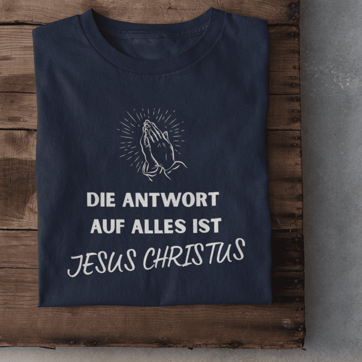 Die Antwort auf alles ist Jesus- Damen Tshirt