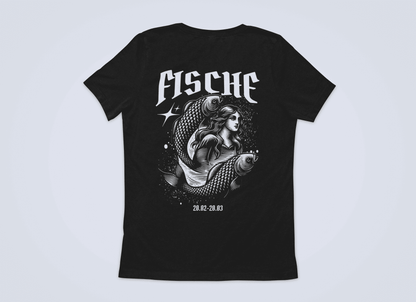 Sternzeichen Fische Backprint - Damen T-Shirt