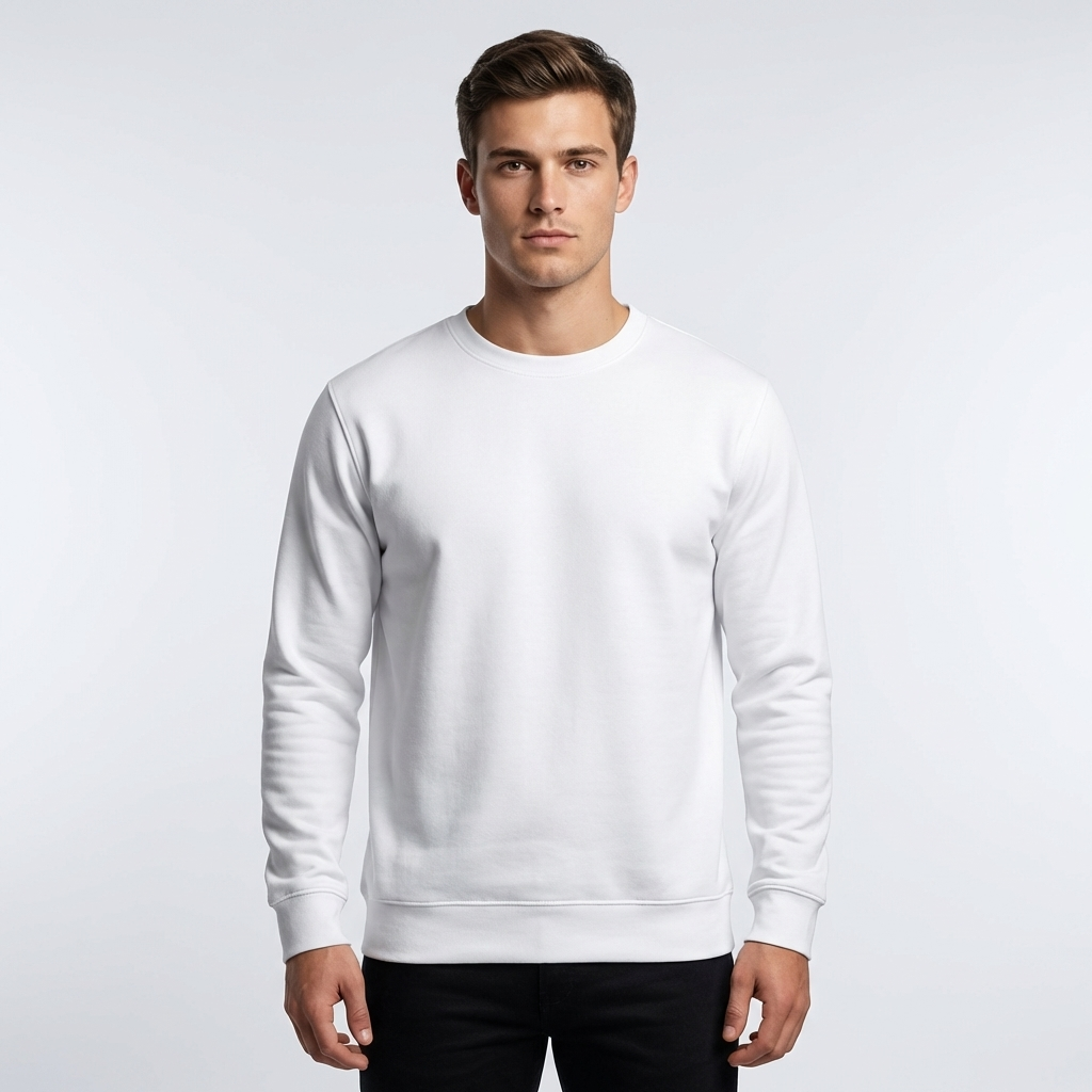 Basic Herren Sweatshirt  | Perfekt für Bügelbilder