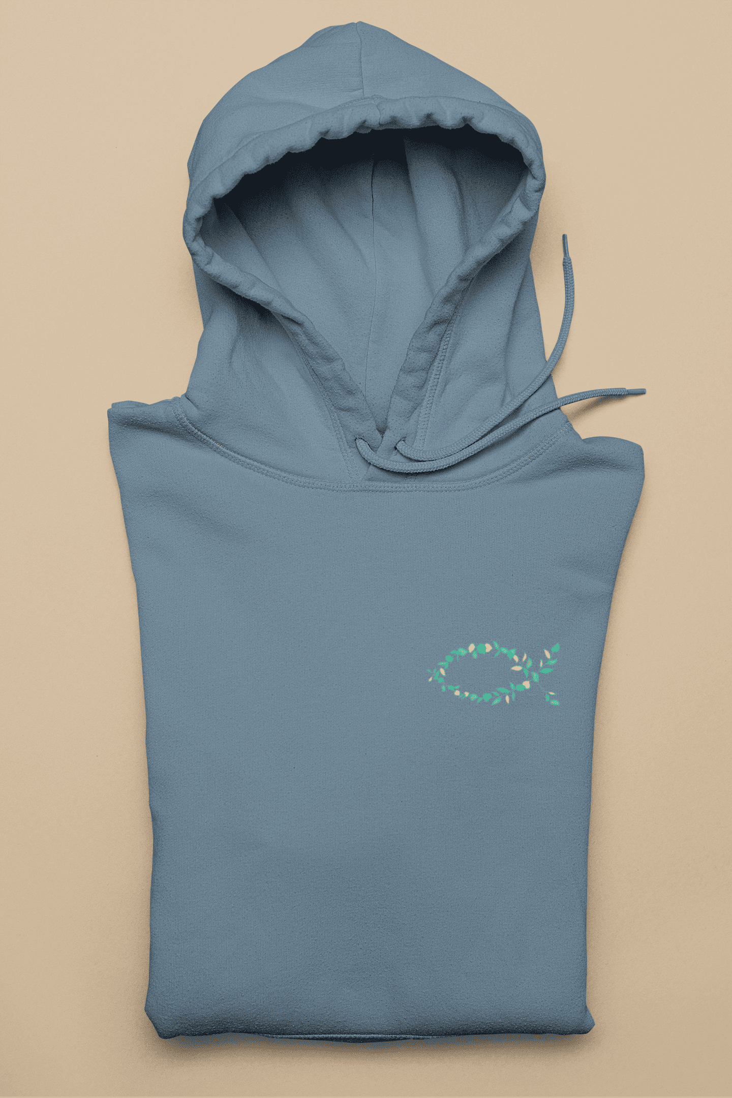 Eucharistischer Fisch Pflanzen -Herren Hoodie