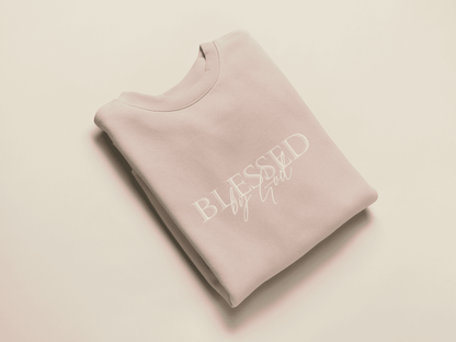 Christliches Damen Sweatshirt „Blessed by God“ – Moderner Glaubensstyle